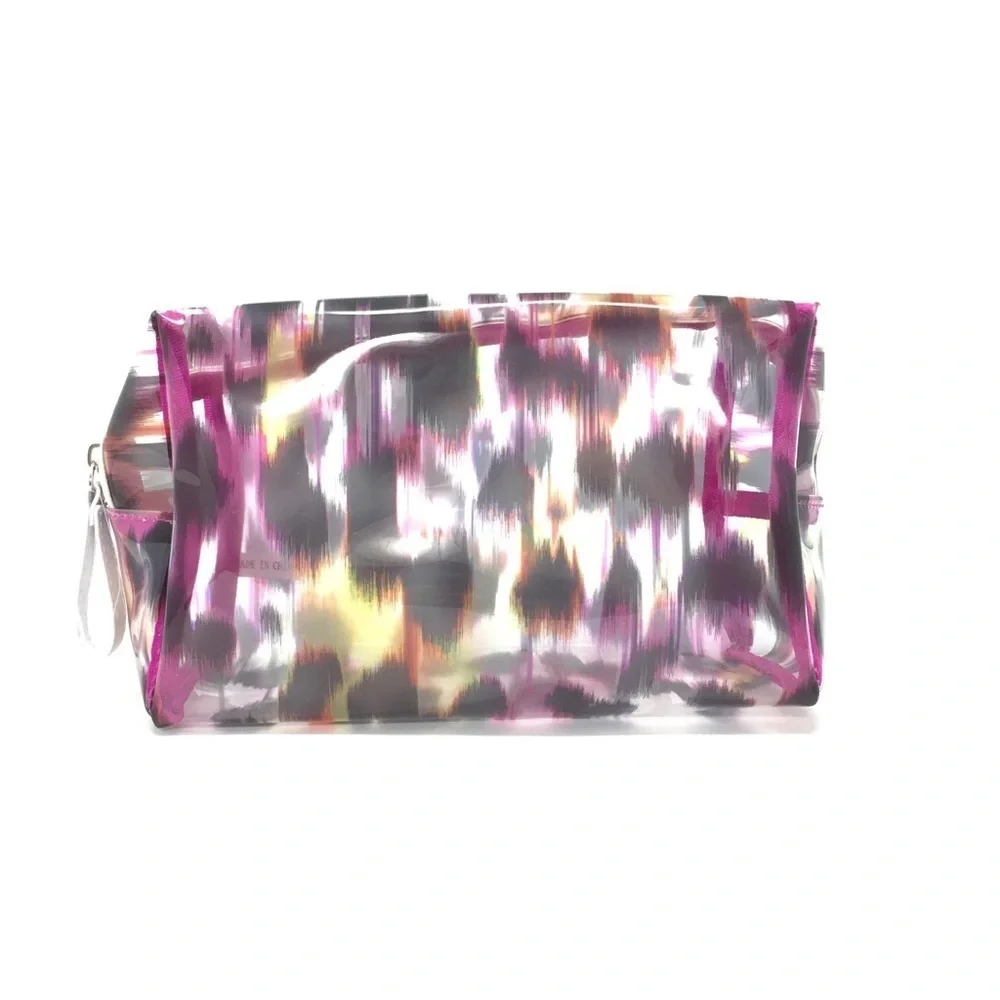 Transparent Rainbow Cheetah Print See Thru Bag